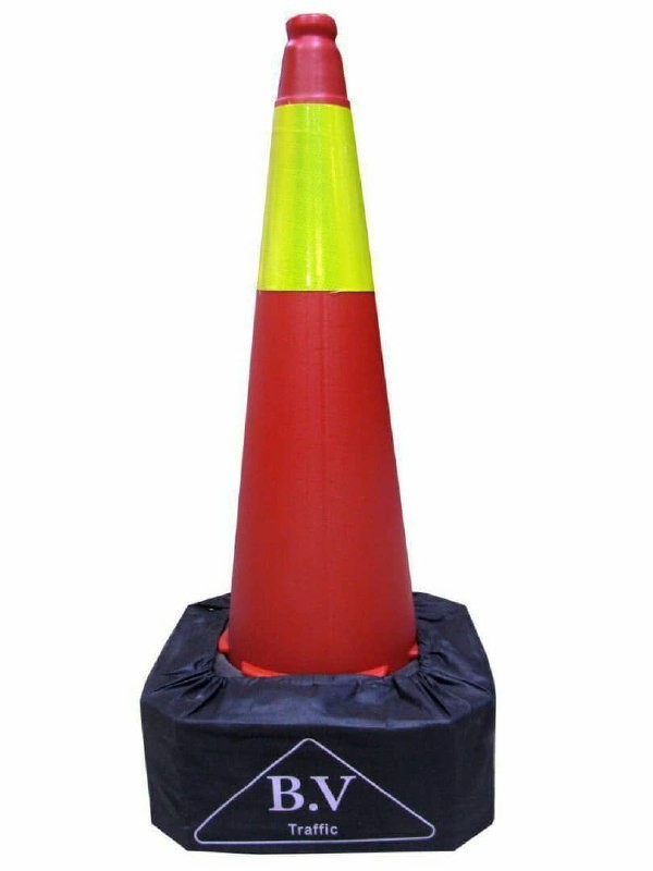 مخروطی 75 سانتی همراه با شبرنگ لانه زنبوری