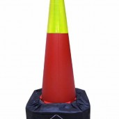 مخروطی 75 سانتی همراه با شبرنگ لانه زنبوری